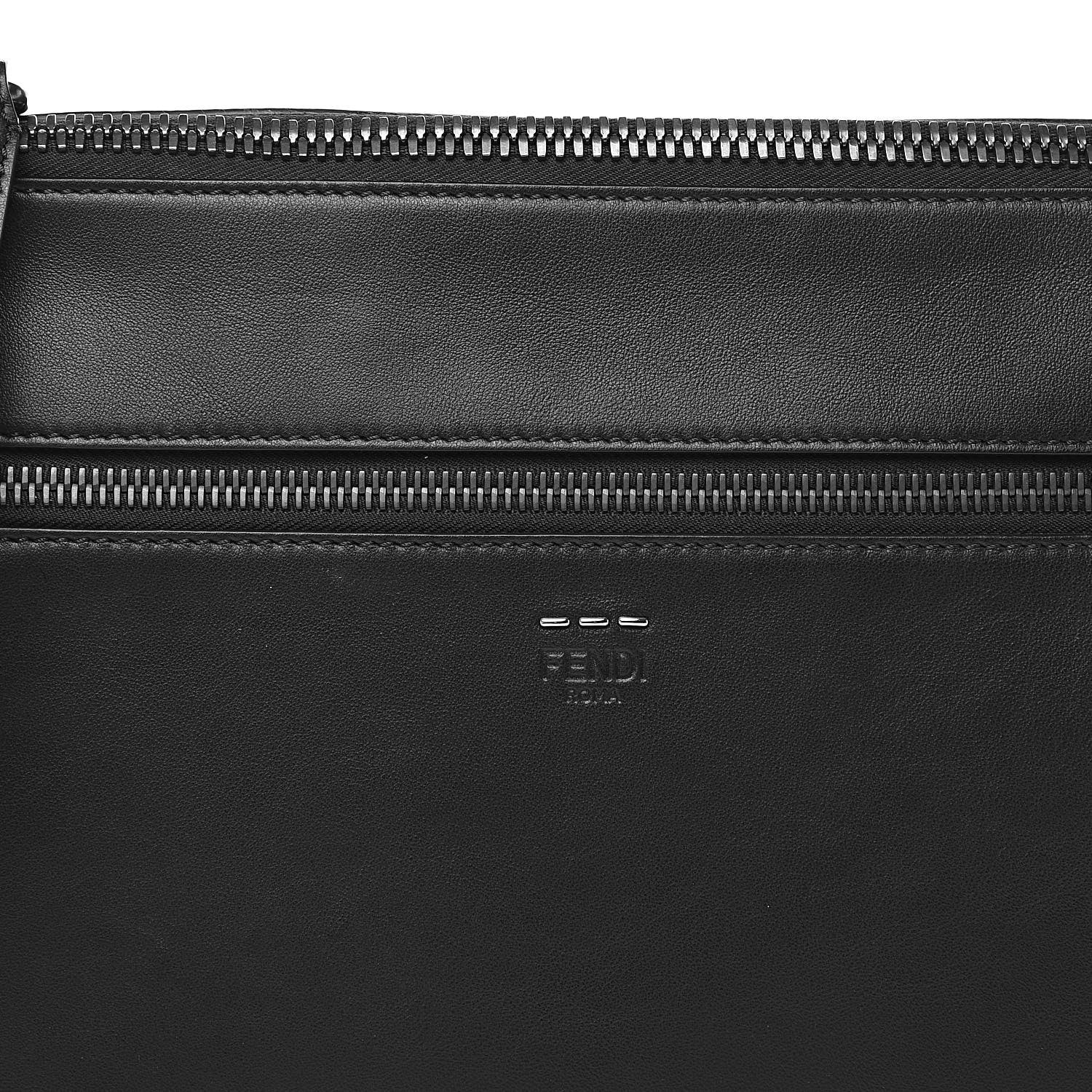 Fendi Vitello Grace Messenger Bag Black 11 of 12