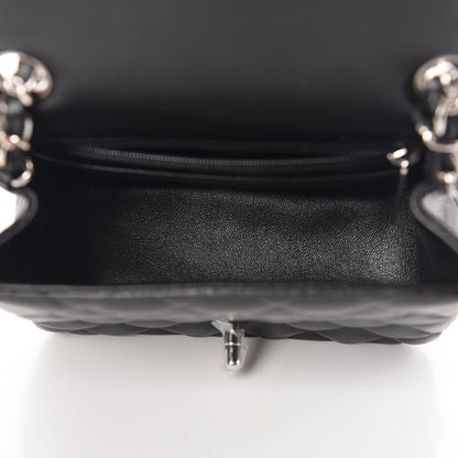 Chanel Lambskin Quilted Mini Square Flap Black 7 of 11
