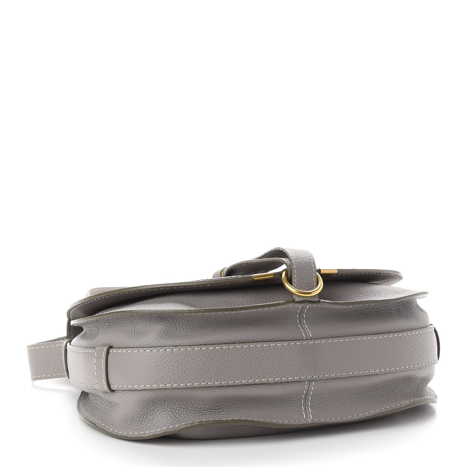 Chloe Calfskin Medium Marcie Round Crossbody Bag Cashmere Grey 4 of 11