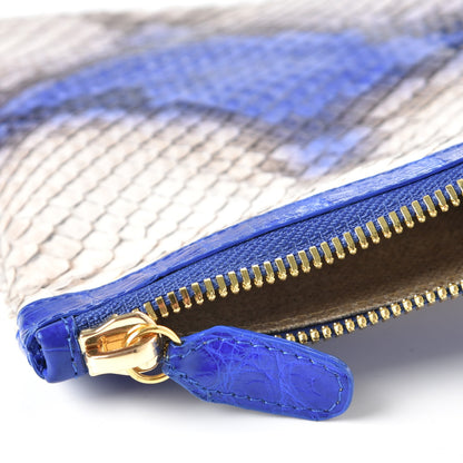 Nancy Gonzalez Python Crocodile Small Erica Shopper Tote Cobalt 13 of 16