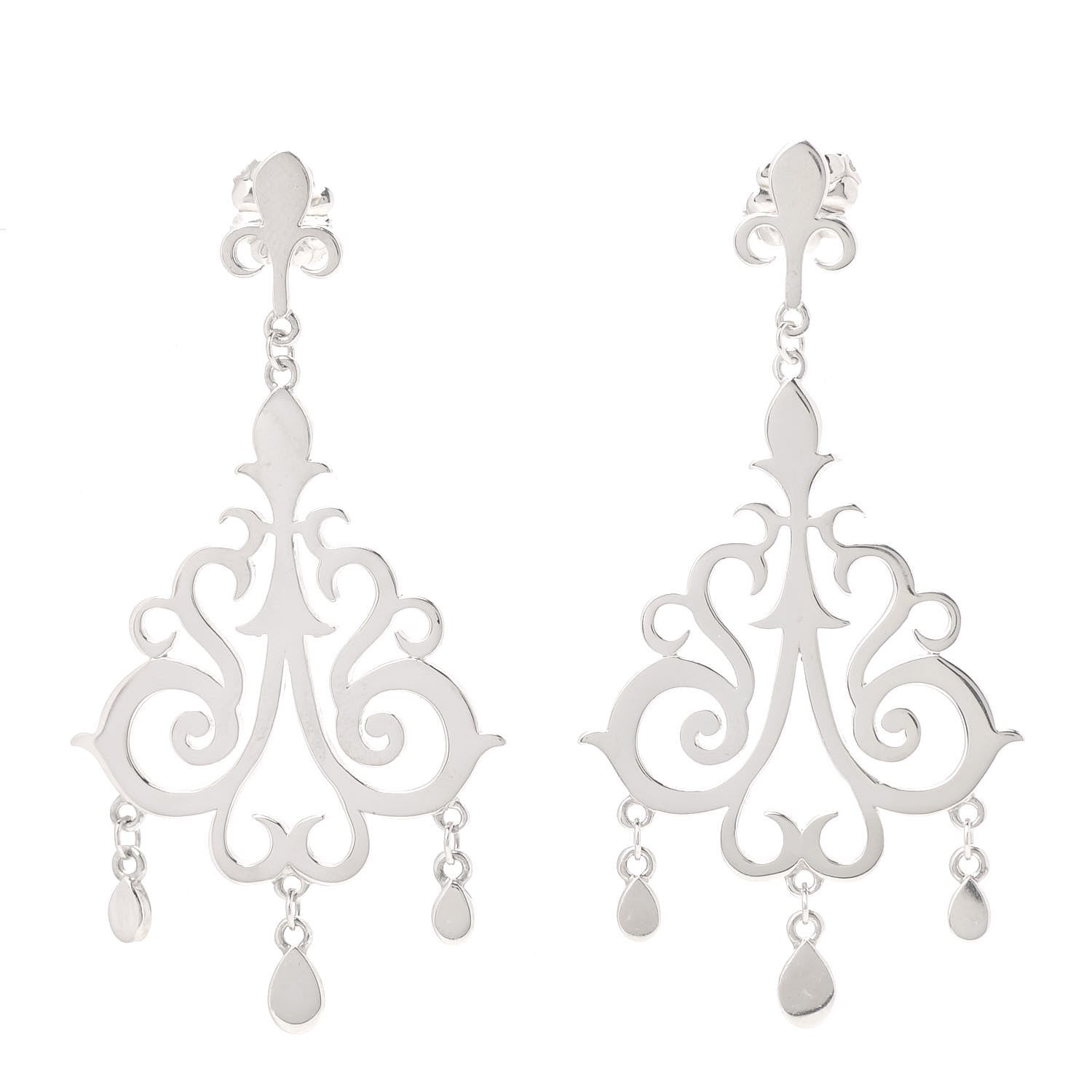 Tiffany Sterling Silver Enchant Chandelier Earrings 1 of 6