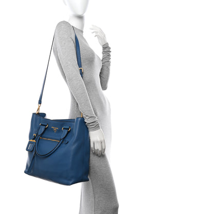 Prada Vitello Daino Shopping Tote Inchiostro 2 of 13