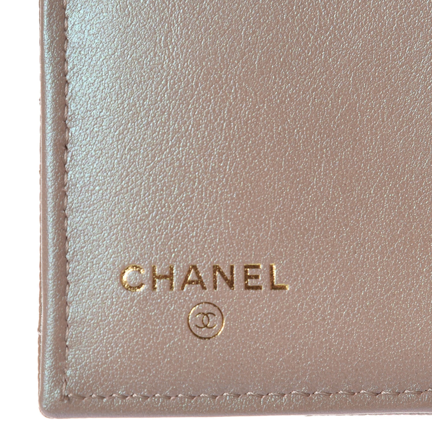 Chanel Iridescent Caviar Quilted Small Flap Wallet Beige 6 of 9