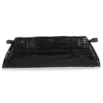 Nancy Gonzalez Crocodile Long Clutch Black 1 of 7