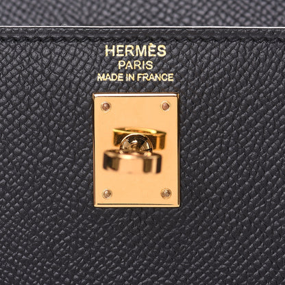 Hermes Epsom Kelly Sellier 25 Black 9 of 34
