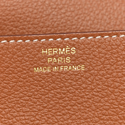 Hermes Evercolor Roulis Slim Wallet Gold 6 of 7