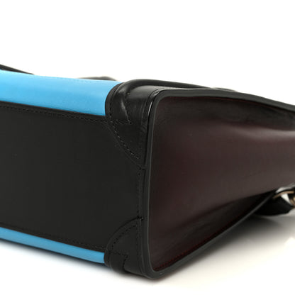 Celine Smooth Calfskin Nano Tri-Color Luggage Turquoise 9 of 9
