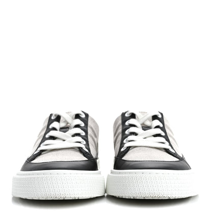Hermes Canvas Calfskin Deep Sneakers 36 Prunoir Black 3 of 10