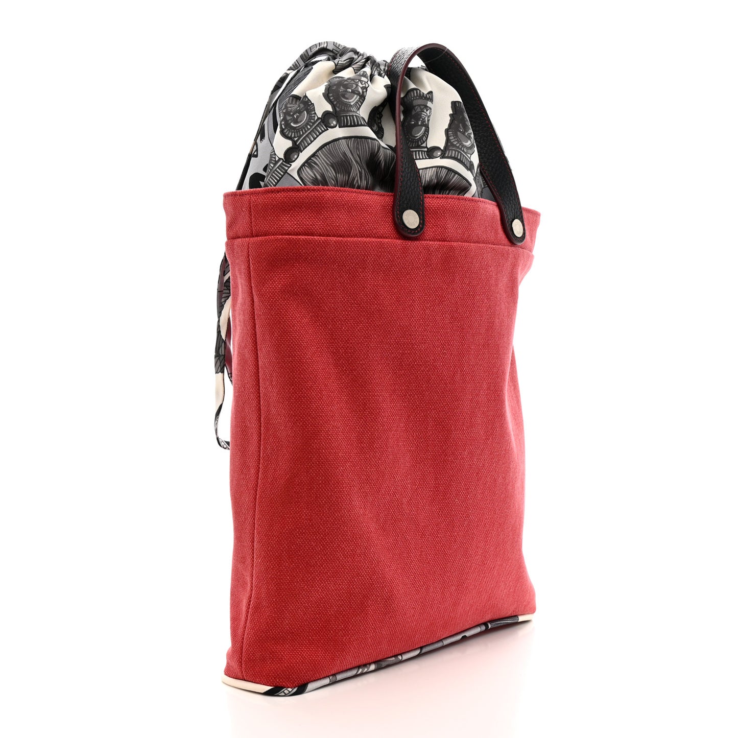 Canvas Taurillon Silk Petit H Tote Multicolor