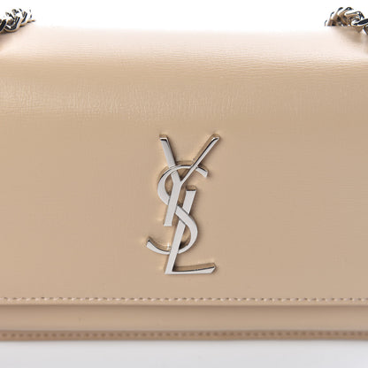 Saint Laurent Calfskin Monogram Sunset Chain Wallet Nude Powder 9 of 9