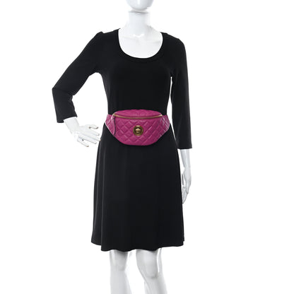 Versace Nappa Quilted Medusa Belt Bag Pink 2 of 14