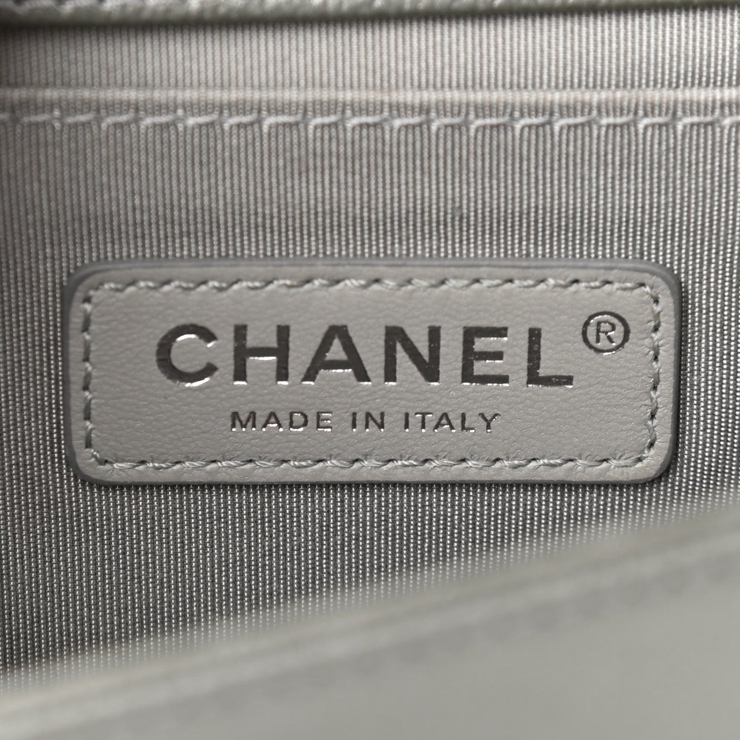 Metallic Caviar Quilted Medium Boy Flap Silver