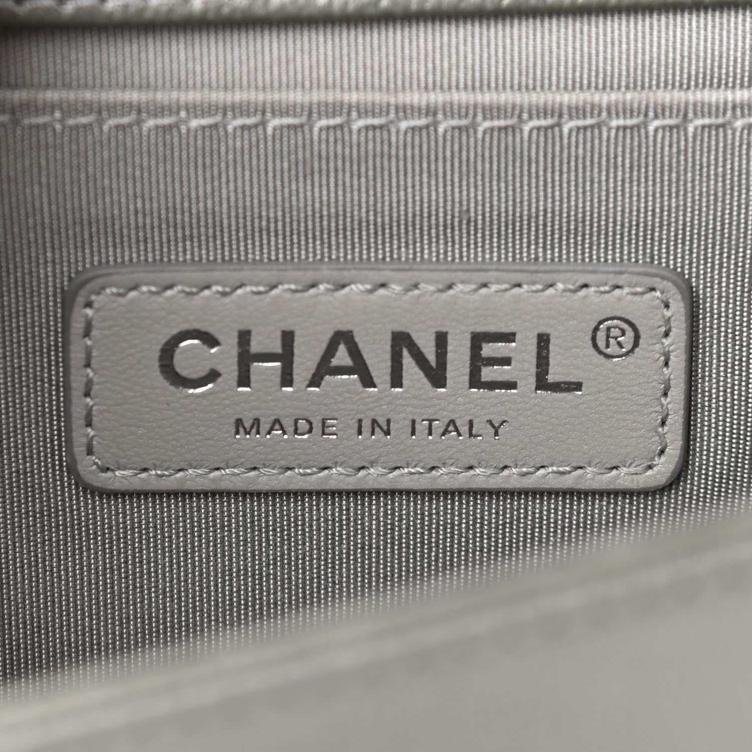 Chanel Metallic Caviar Quilted Medium Boy Flap Silver 6 of 10