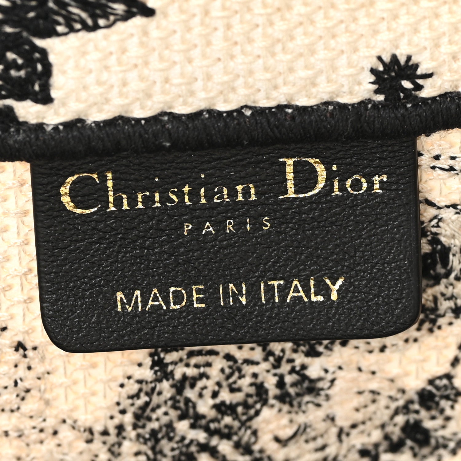 Christian Dior Canvas Zodiac Toile De Jouy Embroidered Medium Book Tote Latte 6 of 12