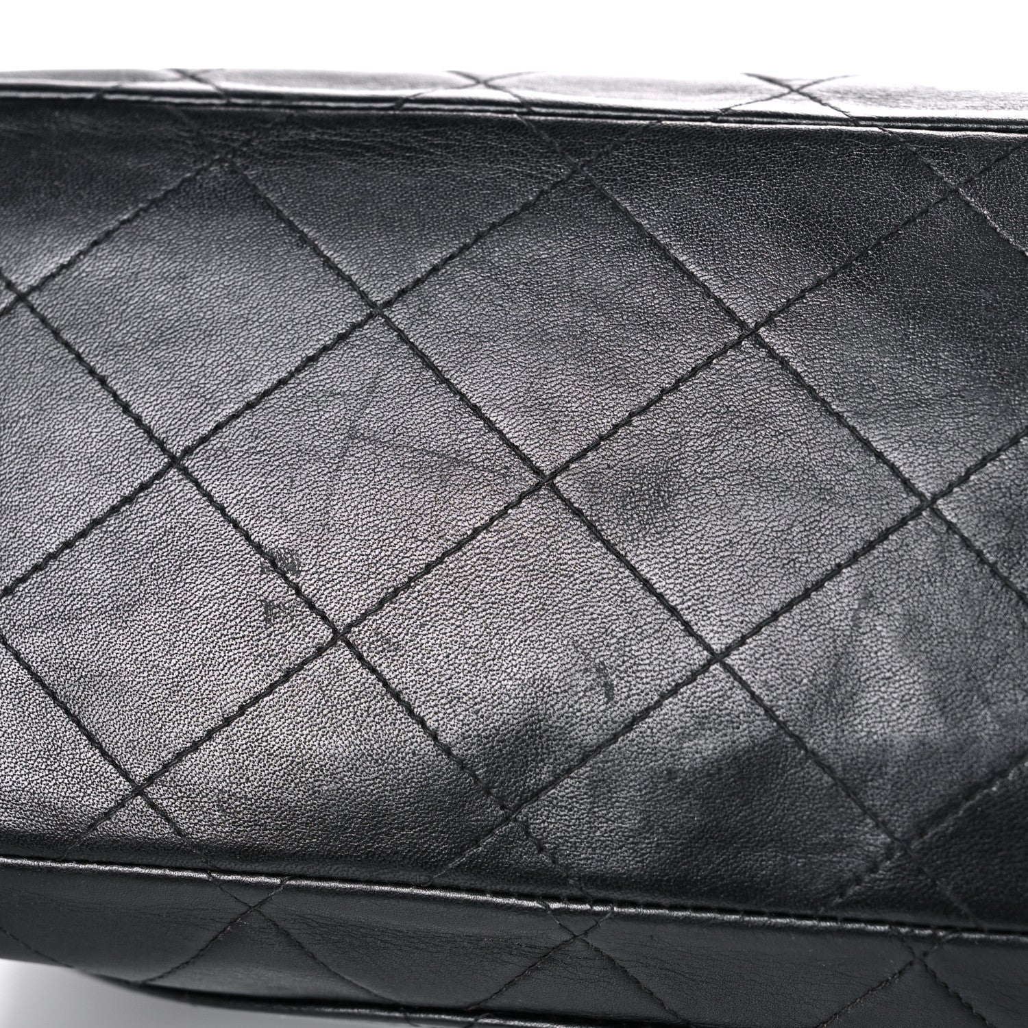 Chanel Lambskin Quilted XL Jumbo Single Flap Black 23 of 33