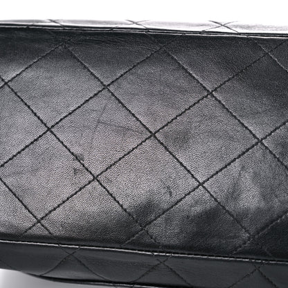 Chanel Lambskin Quilted XL Jumbo Single Flap Black 23 of 33