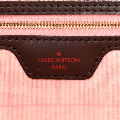 Louis Vuitton Damier Ebene Neo Neverfull MM Rose Ballerine 7 of 26