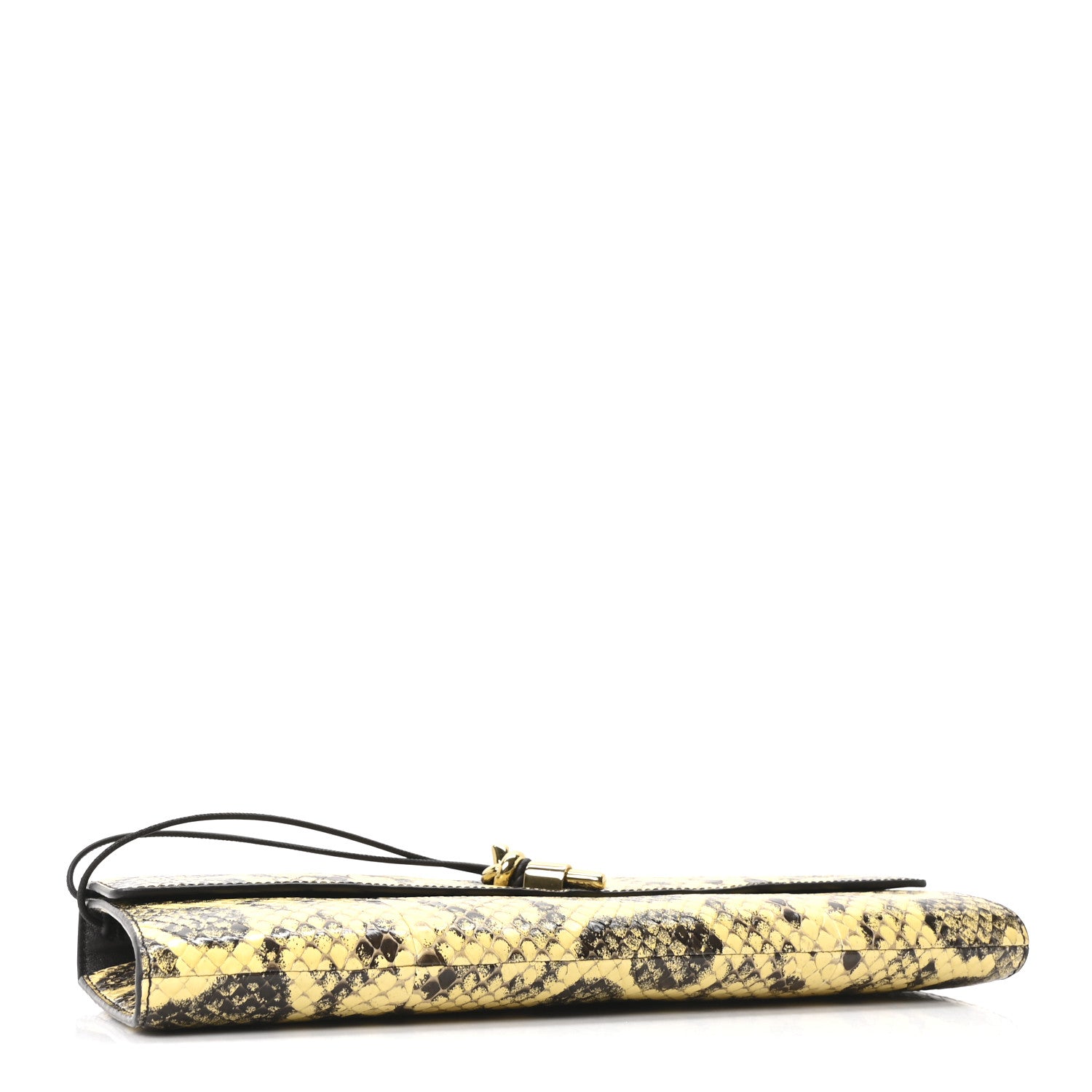 Bottega Veneta Snakeskin Long Andiamo Top Handle Clutch 4 of 10