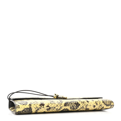 Bottega Veneta Snakeskin Long Andiamo Top Handle Clutch 4 of 10