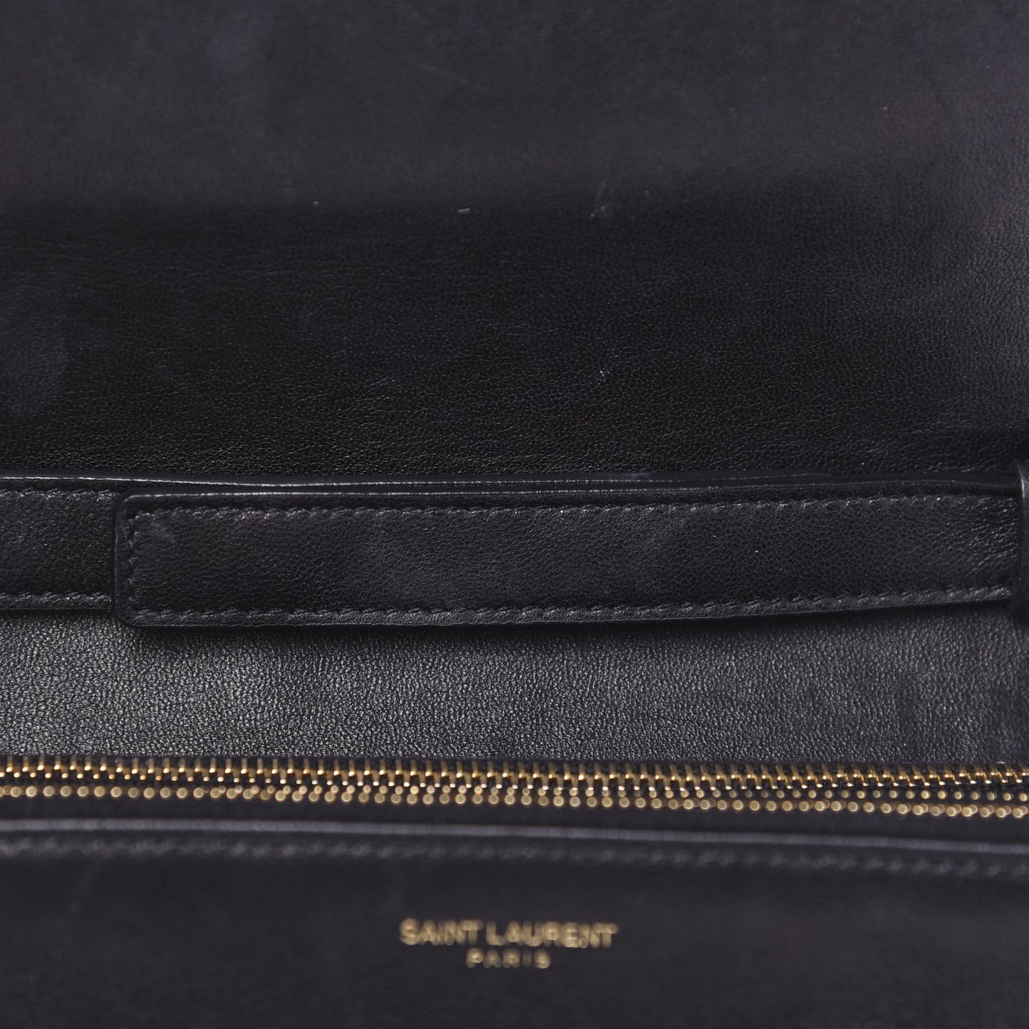 Lambskin Diamond Quilted Monogram Angie Chain Bag Black