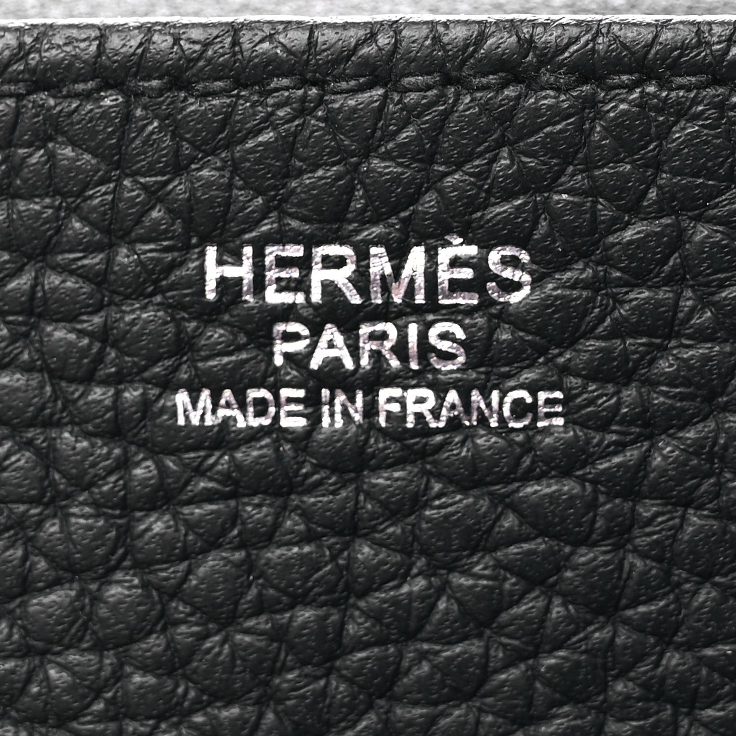 Hermes Taurillon Clemence Halzan 31 Black 7 of 10