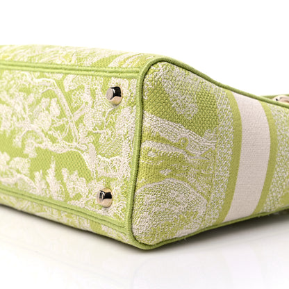 Christian Dior Canvas Toile De Jouy Reverse Embroidered Medium Lady D-Lite Green 8 of 8