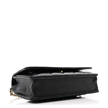 Chanel Caviar Quilted Wallet on Chain WOC Black 4 of 11