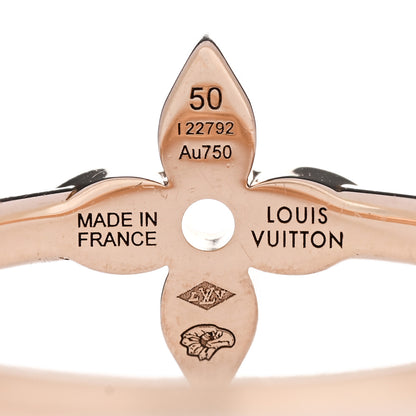 Louis Vuitton 18K Pink Gold Diamond Idylle Blossom Single Ring 50 5.25 4 of 5