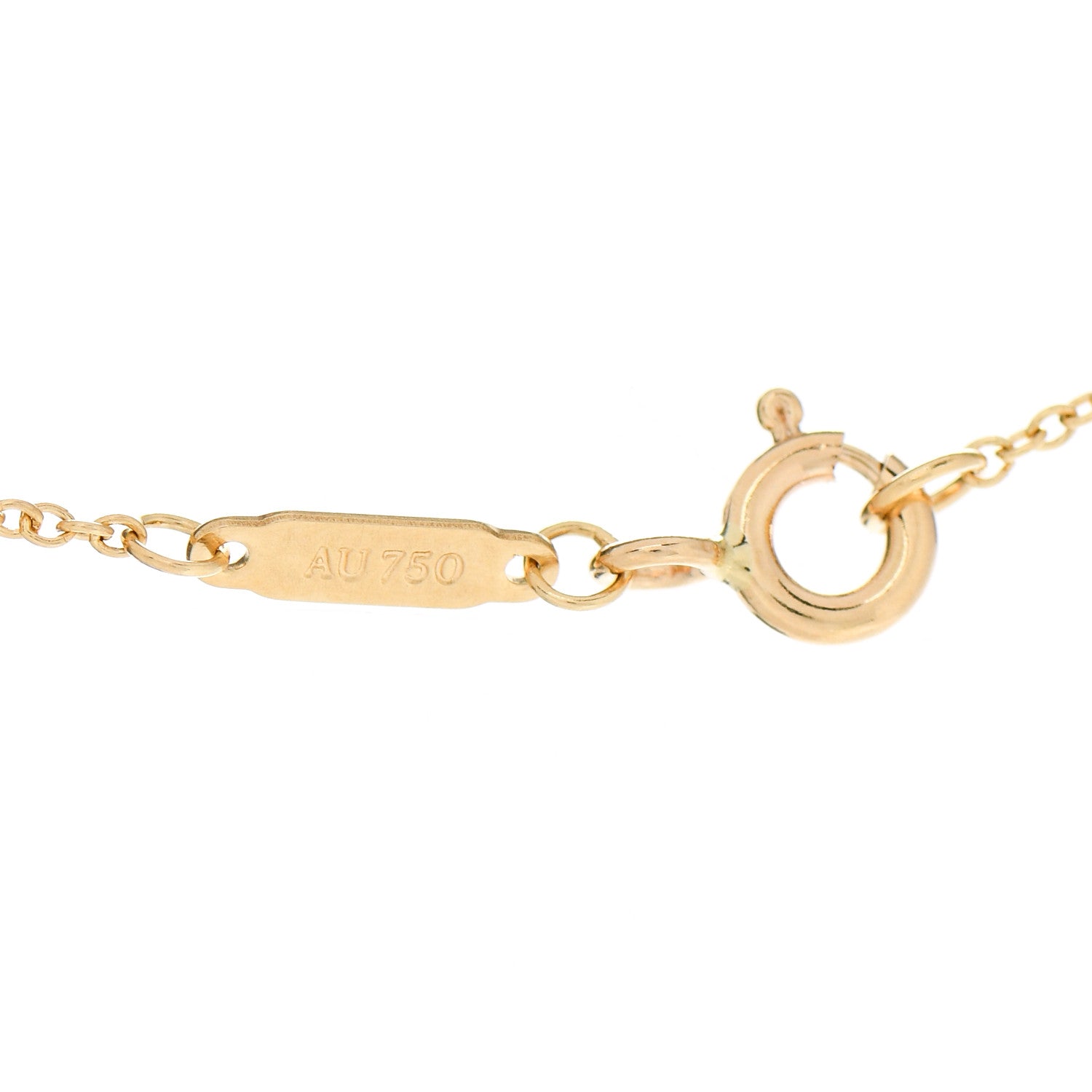 Tiffany 18K Yellow Gold Infinity Pendant Necklace 5 of 6