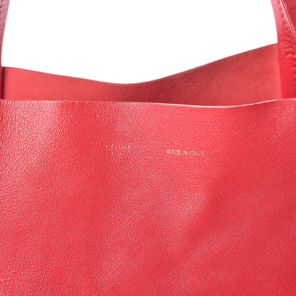 Celine Lambskin Horizontal Cabas Red 10 of 23