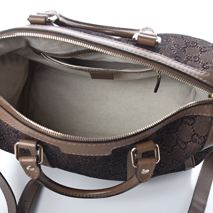 Gucci Monogram Medium Vintage Web Joy Boston Brown 4 of 8