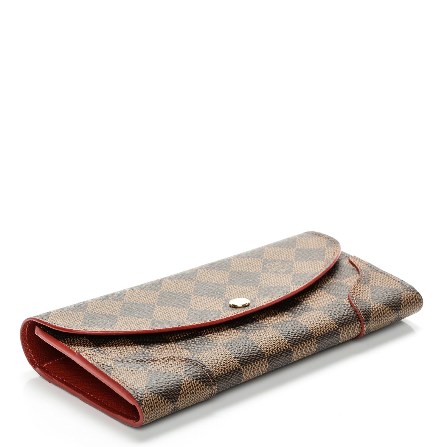 Louis Vuitton Damier Ebene Caissa Wallet Cherry 4 of 6