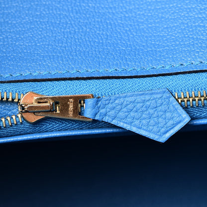 Hermes Togo Birkin 25 Bleu Zanzibar 18 of 37