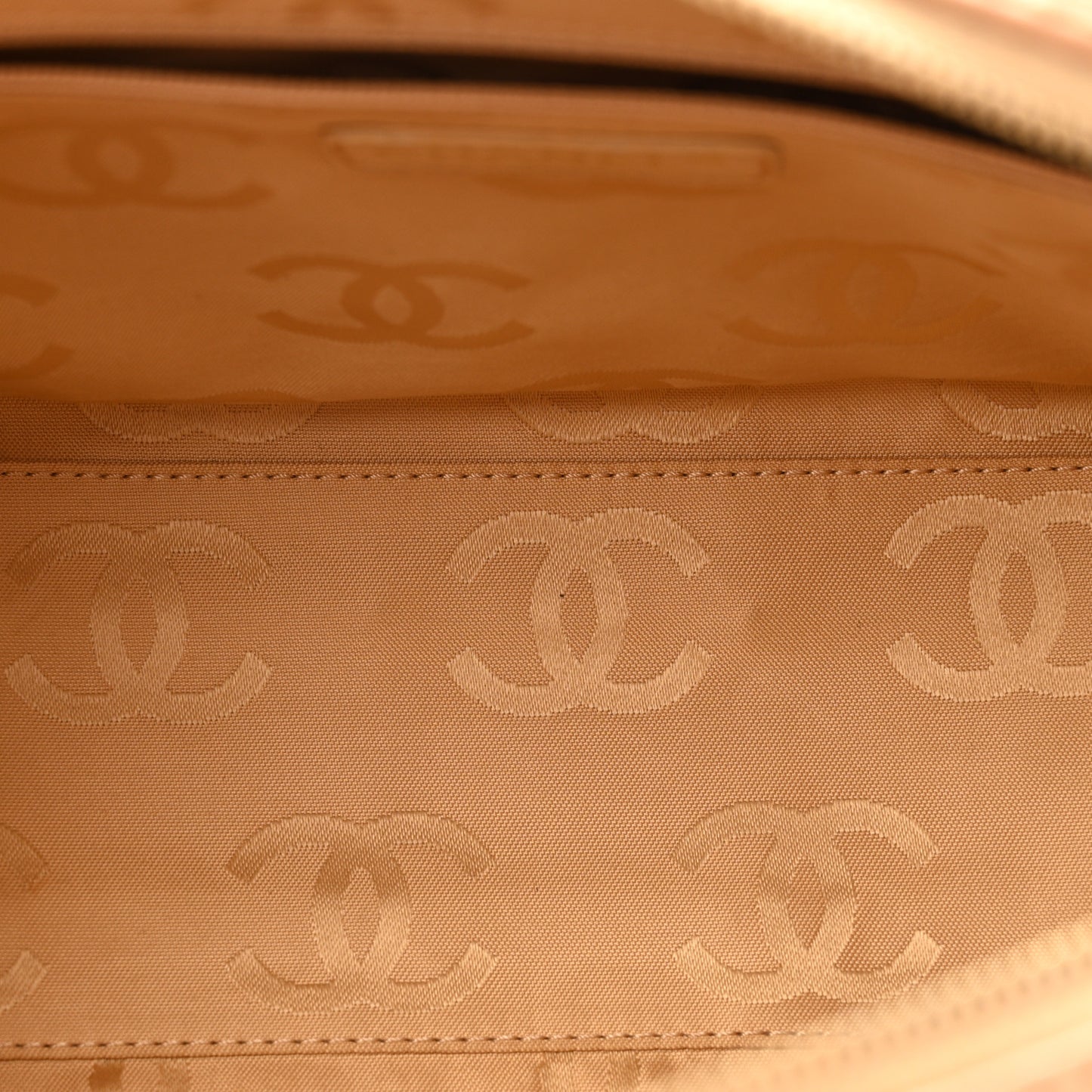 Calfskin Contrast Stitch Surpique Bowler Beige