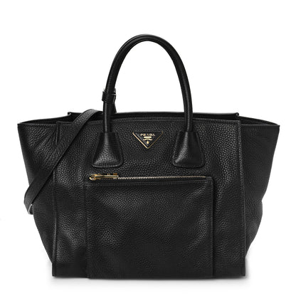 Prada Vitello Phenix Shopping Tote Black 1 of 9