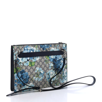 Gucci GG Supreme Monogram Blooms Messenger Blue 2 of 4