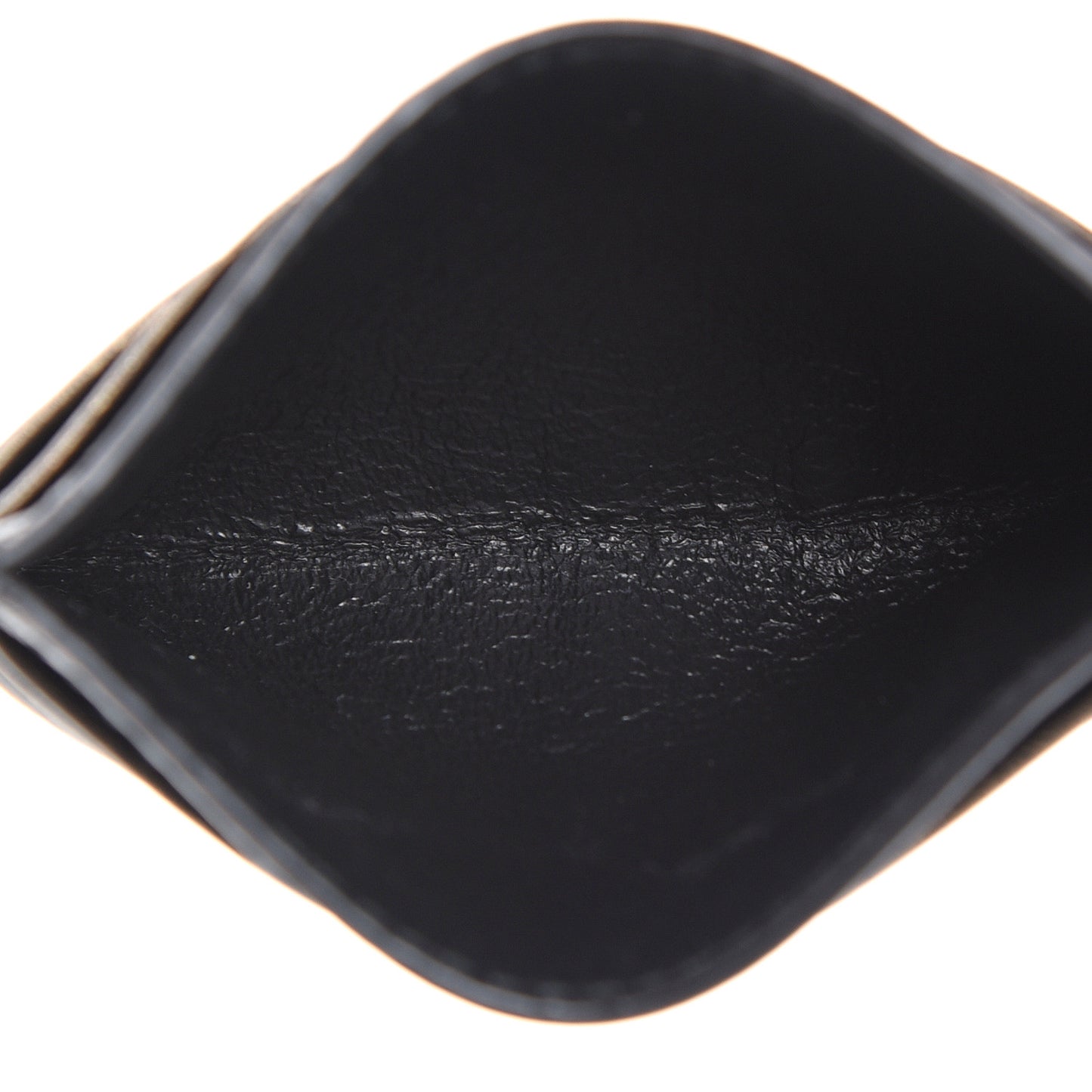 Nappa Intrecciato Card Case Dark Gold