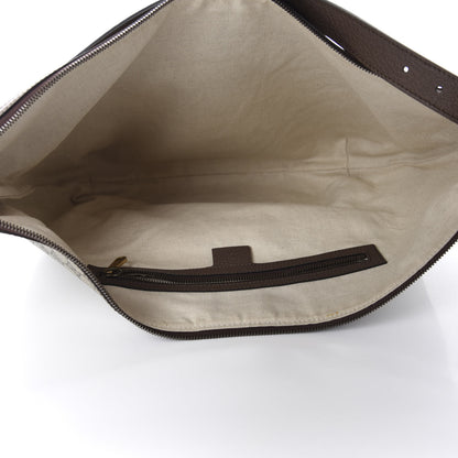 Gucci GG Supreme Monogram Web Ophidia Half Moon Hobo Brown 5 of 14