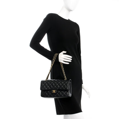 Chanel Caviar Quilted Medium Double Flap Black 3 of 9
