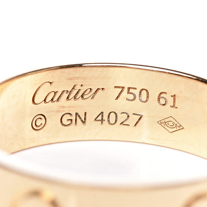Cartier 18K Yellow Gold 5.5mm LOVE Ring 61 9.5 4 of 5