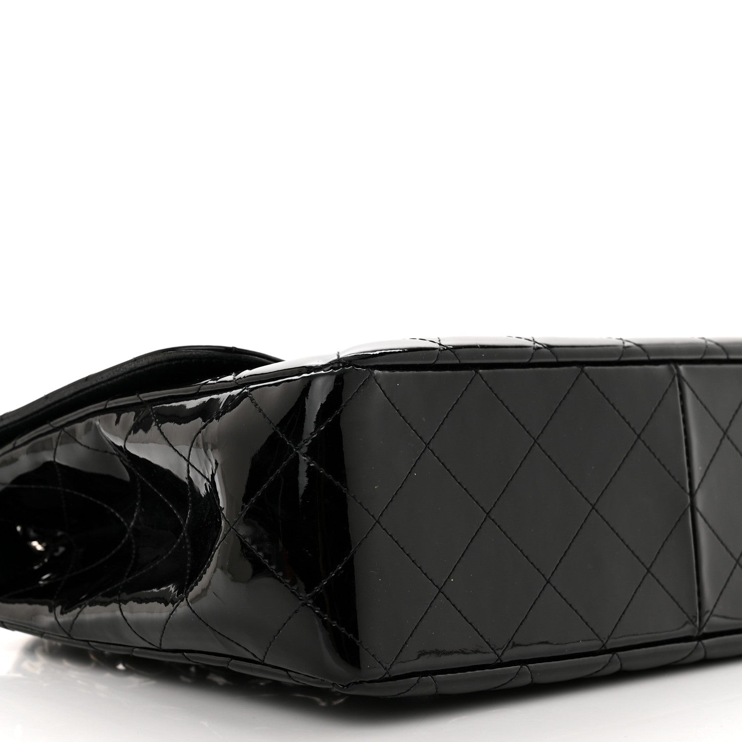Chanel Patent Quilted Jumbo Single Flap Black 9 of 12