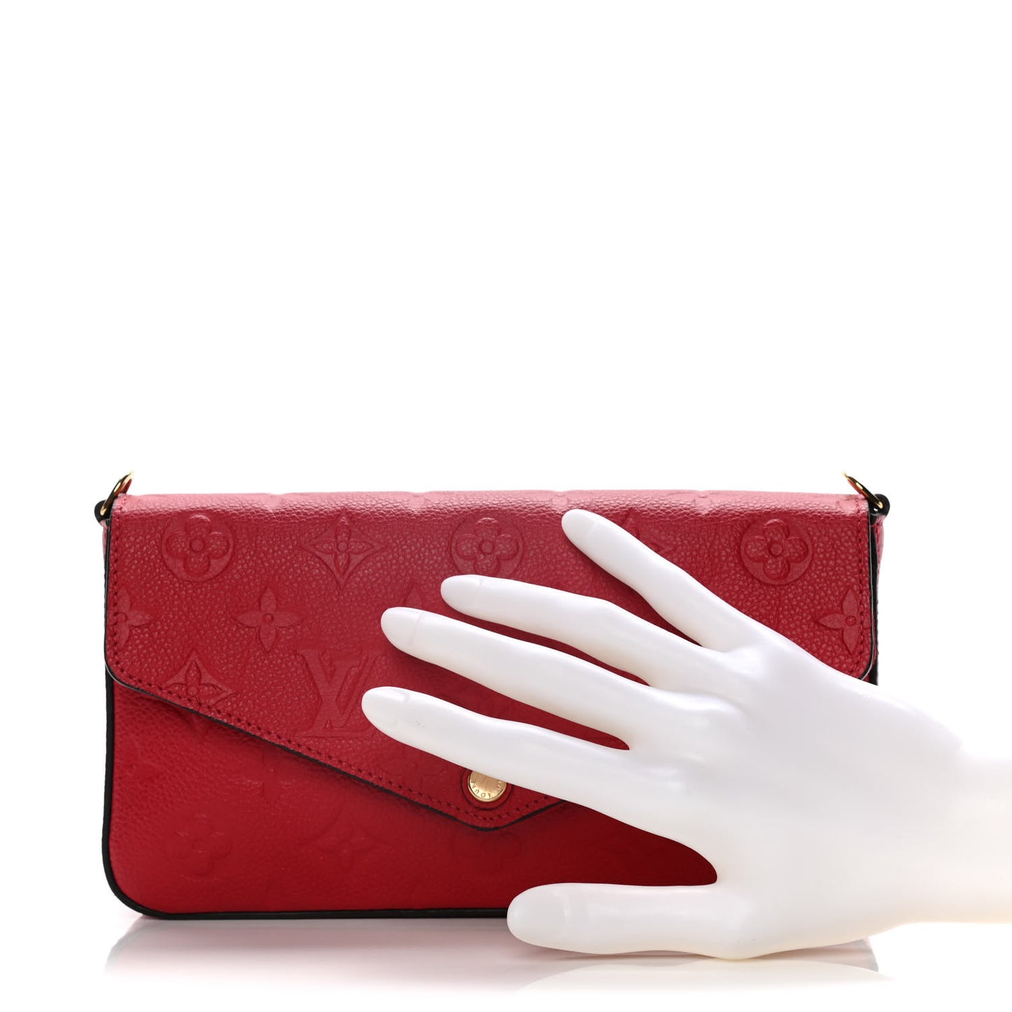 Empreinte Pochette Felicie Chain Wallet Cherry