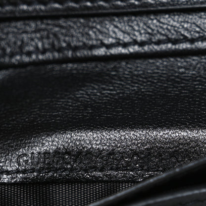 Saint Laurent Lambskin Y Quilted Monogram Compact Loulou Wallet Black 7 of 7