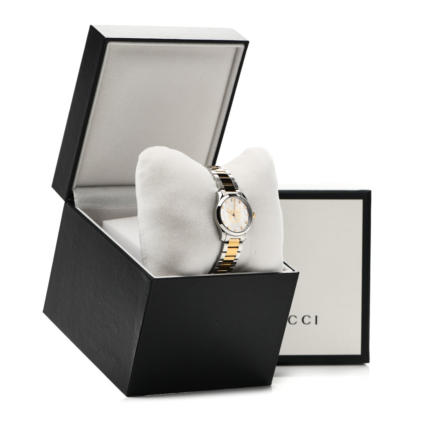 Stainless Steel 27mm G-Timeless Two Tone Cat Quartz Watch