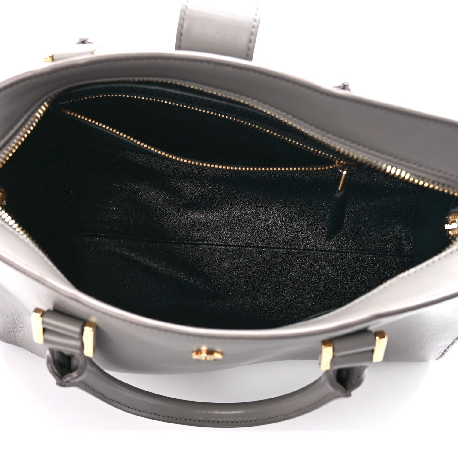 Saint Laurent Calfskin Small Monogram Cabas Fog 5 of 12