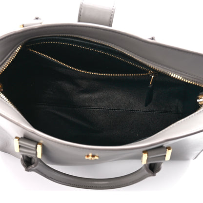 Saint Laurent Calfskin Small Monogram Cabas Fog 5 of 12