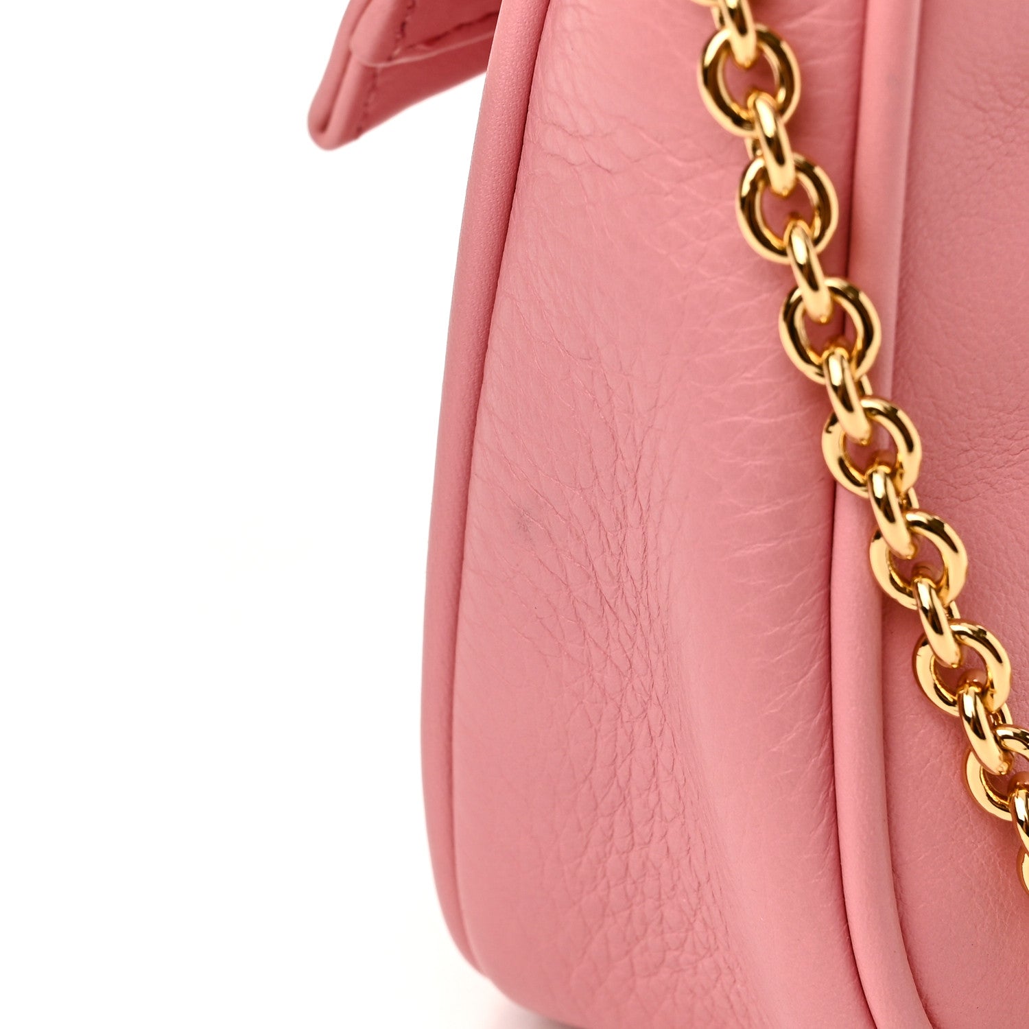 Fendi Vitello Flamingo Enamel Fendista Pouchette Crossbody Pink 14 of 14
