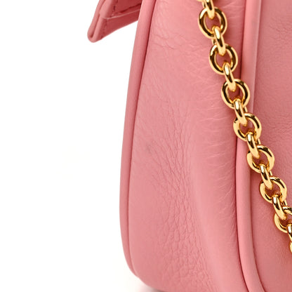 Fendi Vitello Flamingo Enamel Fendista Pouchette Crossbody Pink 14 of 14