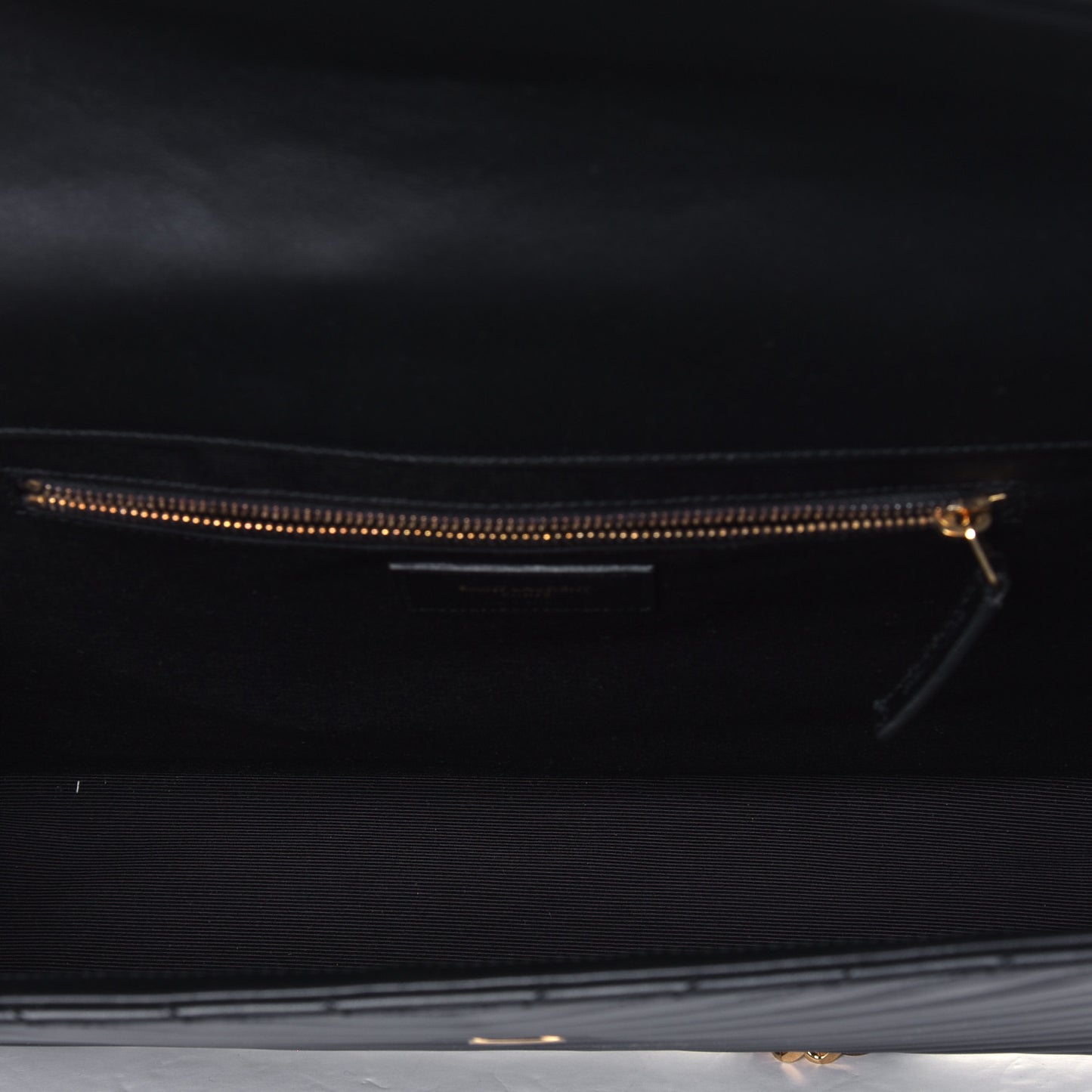 Smooth Calfskin Matelasse Chevron Large Monogram Satchel Black