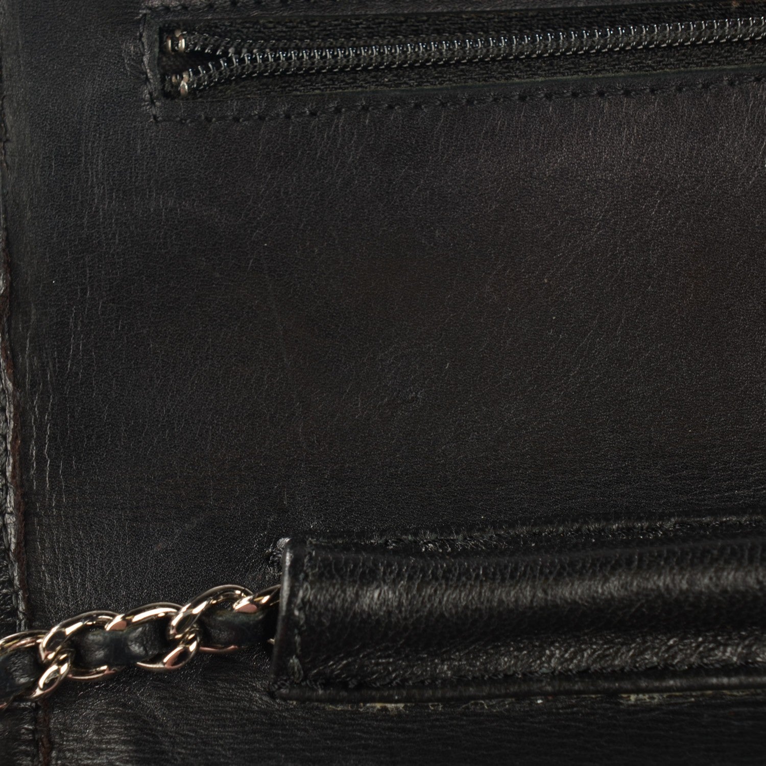 Chanel Calfskin Quilted Cambon Wallet On Chain WOC Black 9 of 16